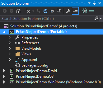 Prism Ninject Demo Solution