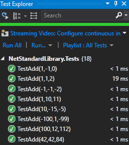 Running Unit Tests in Visual Studio